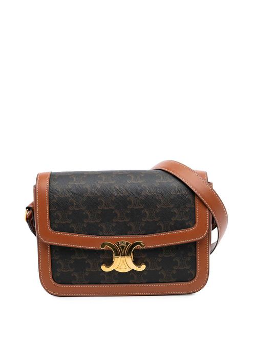 2021 Classique Triomphe Coated Canvas Triomphe crossbody bag - Brown