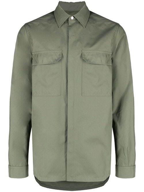 Cotton shirt jacket - Green