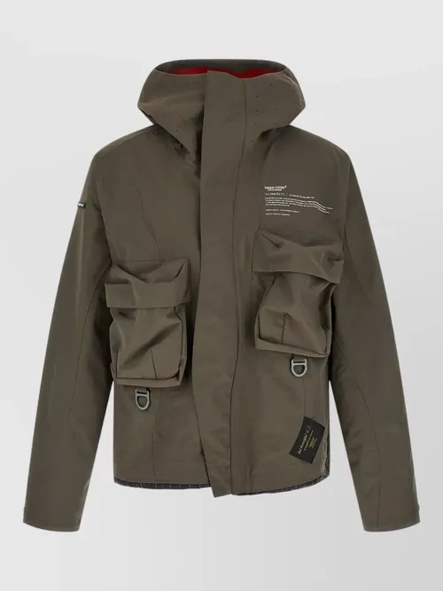 Undercover - hooded parka front and back pocket