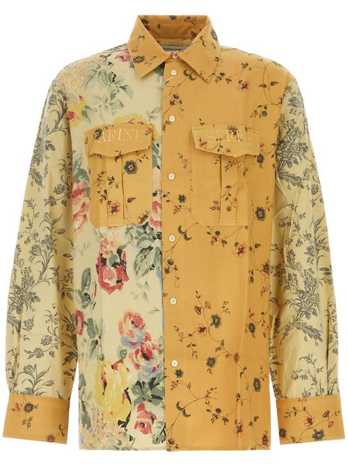 Floral-print shirt - Yellow