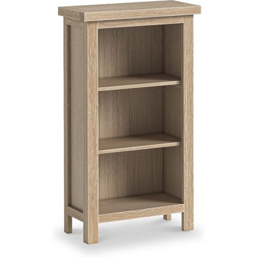 Trelan Washed Oak 3 Shelf Small Bookcase | Ready Assembled | Roseland