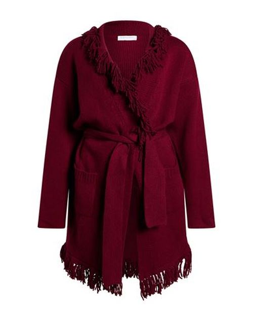 Woman Cardigan Burgundy Size M Cashmere