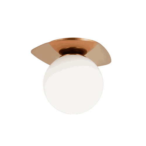 Matteo Razz 1-Light Ceiling Light In Aged Gold Bra
