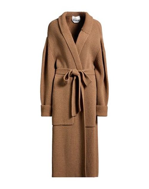 Woman Cardigan Camel Size 6 Merino Wool, Cashmere