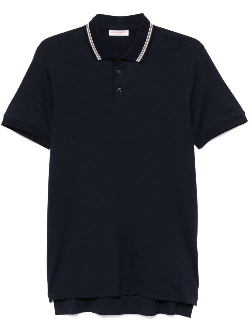 Dominic Ribbon Tippi Polo Shirt — Black