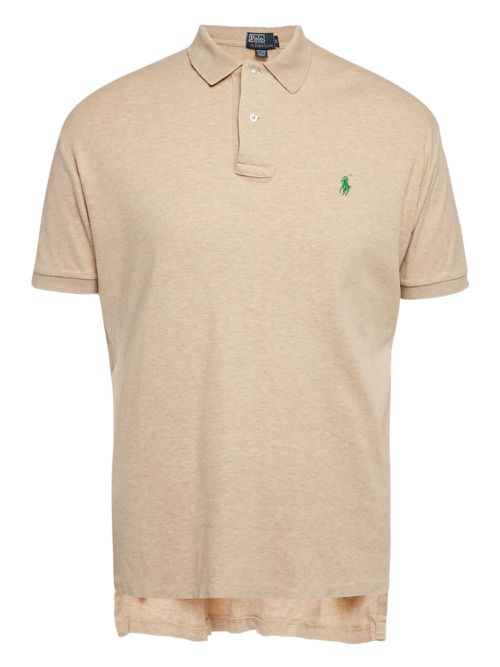 Polo Pony-embroidered polo shirt - Neutrals