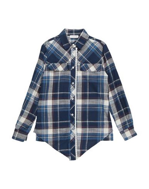 Kid Girl Shirt Navy Size 13 Cotton