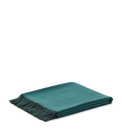 Cashmere Reversible Arran Throw Blanket
