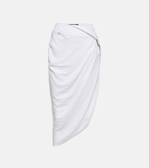La Jupe Saudade draped midi skirt