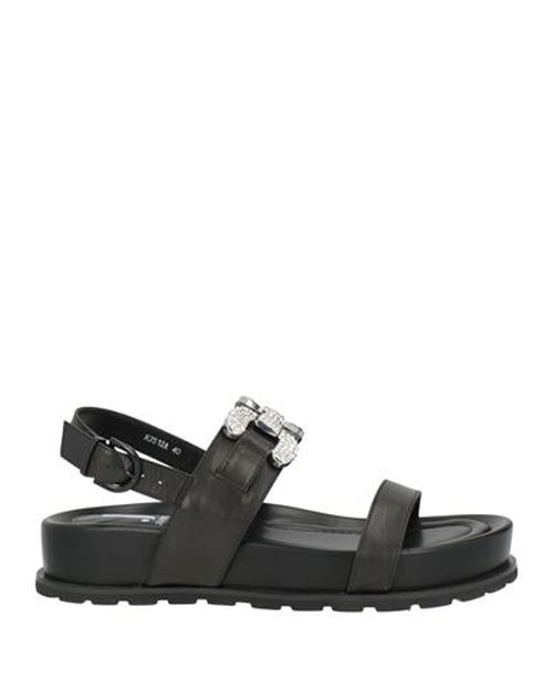 Woman Sandals Black Size 6 Leather