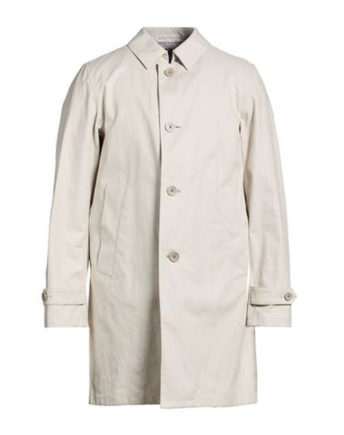 Man Overcoat & Trench Coat Off white Size 38 Linen