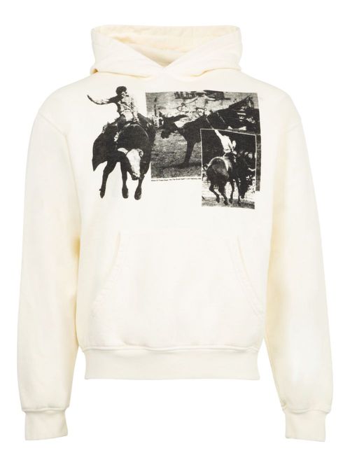 Graphic-print hoodie - White