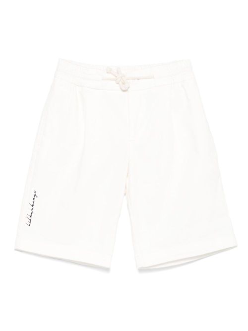 Drawstring-waist shorts - White