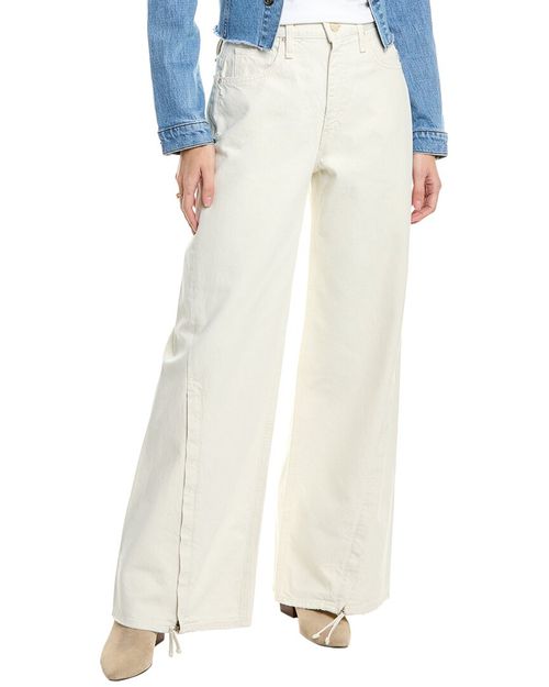James Ecru High-Rise Wide Leg Jean