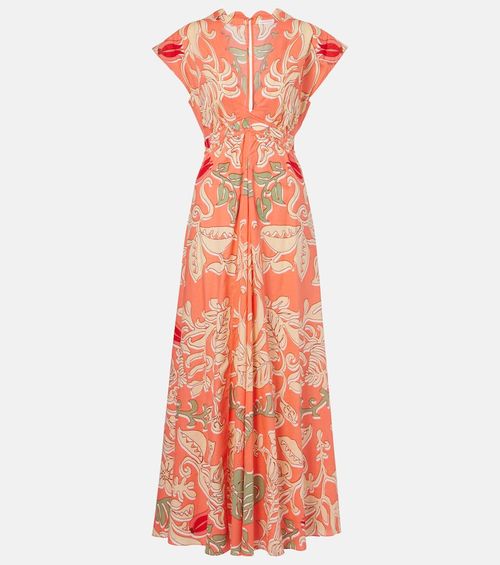 Noreen printed cotton maxi dress