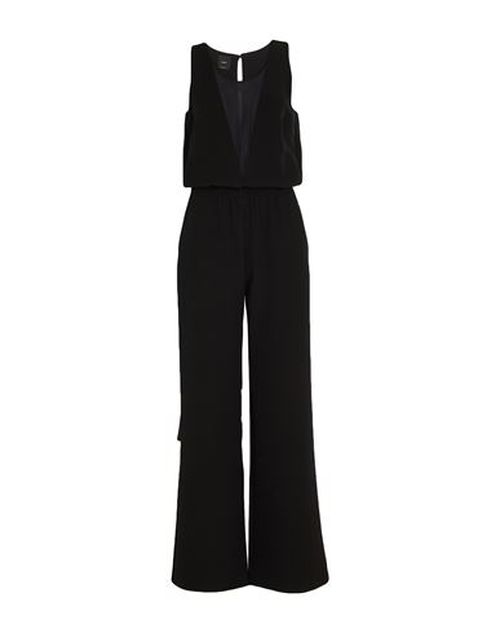 Woman Jumpsuit Black Size 2 Polyester, Elastane