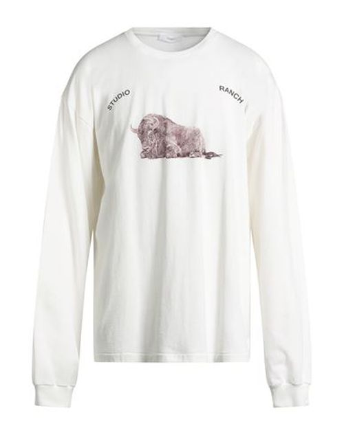 Man Sweatshirt Ivory Size L Cotton