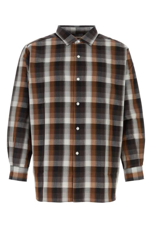 Regular Collar Shirt — Brown