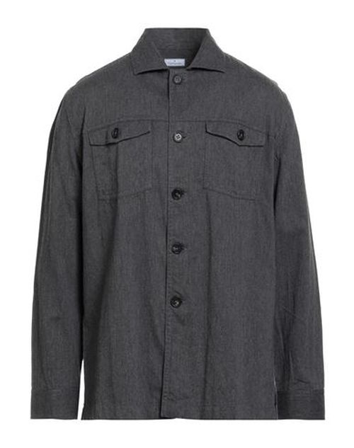 Man Shirt Charcoal Size L Cotton
