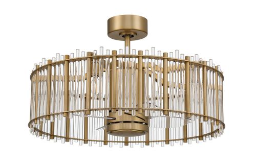 Satin Brass " Ceiling Fan from the Reveal 24" Fandelier no Wifi Collection