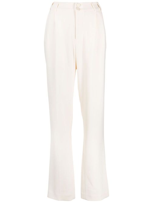 Miles straight-leg crepe trousers - Neutrals