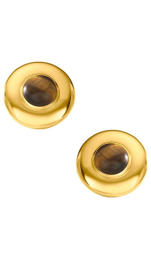 AUREUM Danica Stud Earrings in Metallic Gold