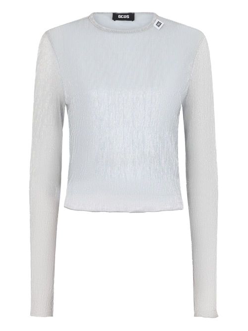 GCDS Rouches top - Silver