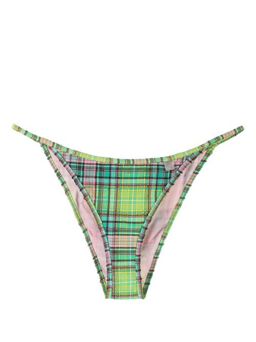 Checked bikini bottoms - Green