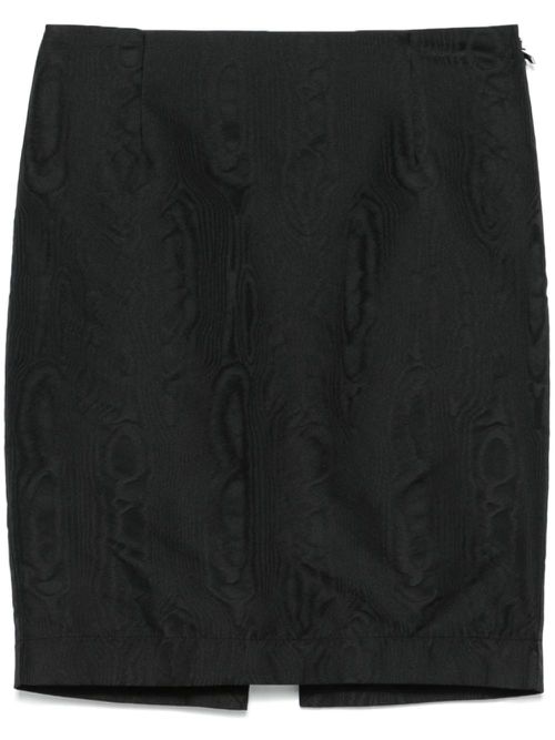 Jacquard mini skirt - Black