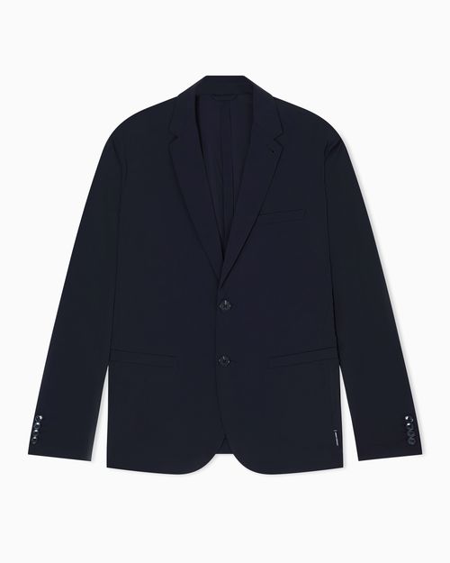 Single-breasted jacket in ultra-stretch twill