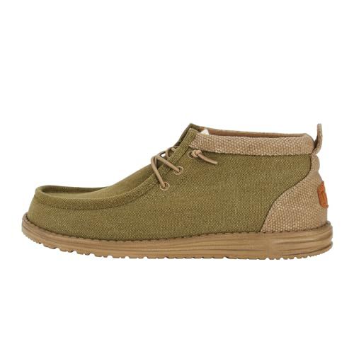 Hey Dude | Hey Dude Wally Mid Waxed Canvas Olive | Realry
