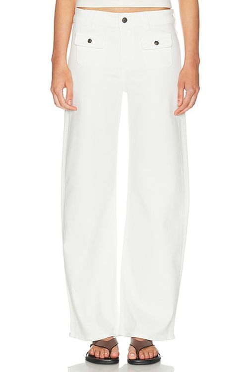 Citizens of Humanity Nora Patch Pocket Trouser Jeans in Soft White - White. 27 also , 24, 25, 26, 28, 29, 30, 31, 32