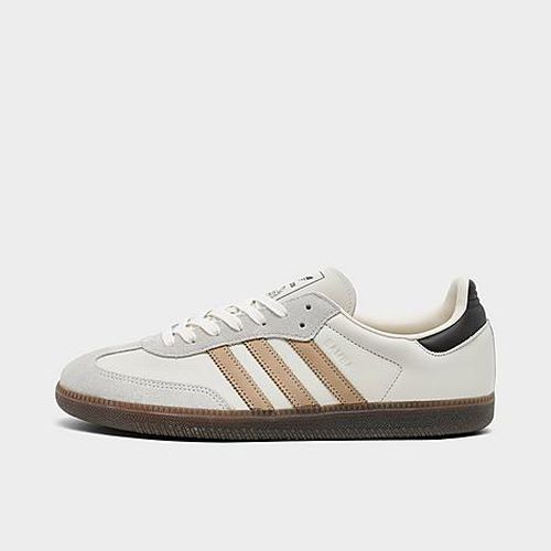 Men's Originals Samba OG Casual Shoes in Chalk White/Magic Beige/Aurora Coffee