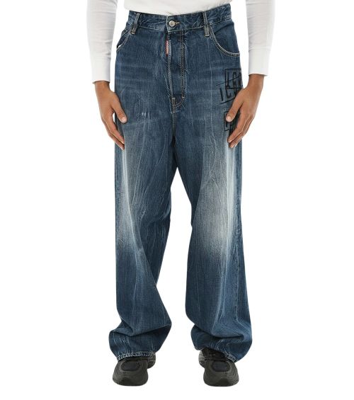 Navy Blue Mid Rise Jeans