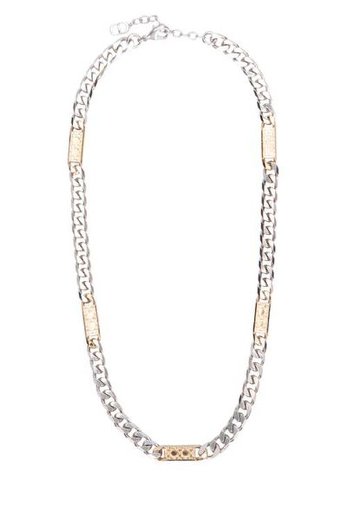 Dior Homme Logo Plaque Chain Link Necklace