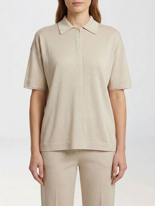 Polo Shirt Woman color Beige