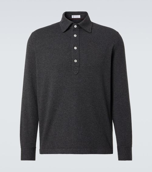 Cashmere polo sweater