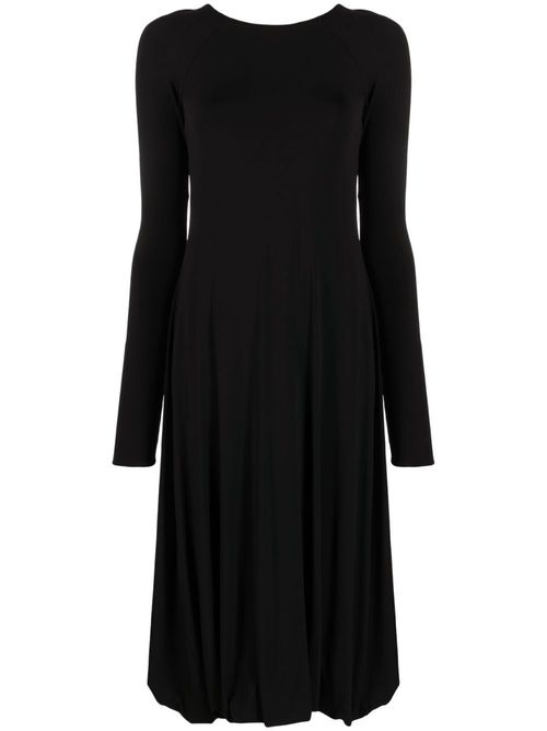 Open-back midi dress - Black