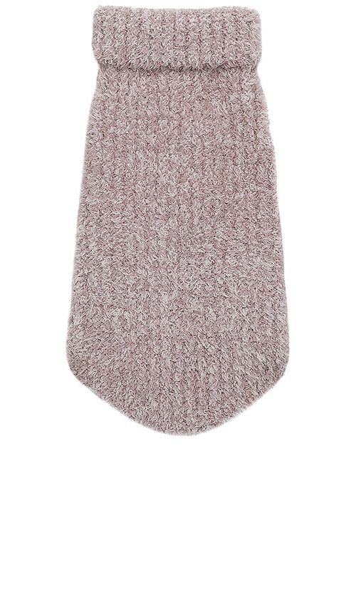 Barefoot Dreams HUNDEPULLOVER COZYCHIC RIBBED PET SWEATER in Mauve. Größe XXXL/3X. Also in L, S, XL/1X, XXL/2X