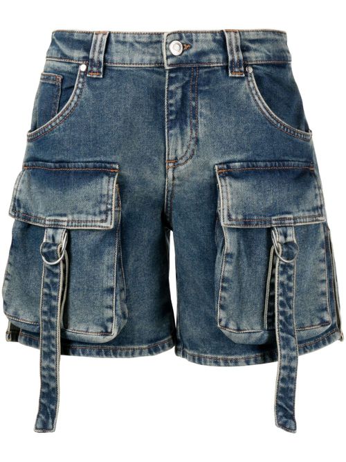 Denim cargo shorts - Blue
