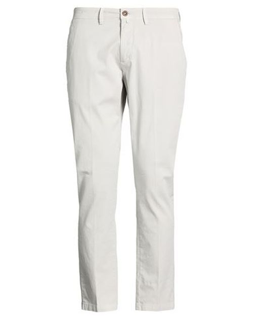 Man Pants Light grey Size 36 Cotton, Elastane
