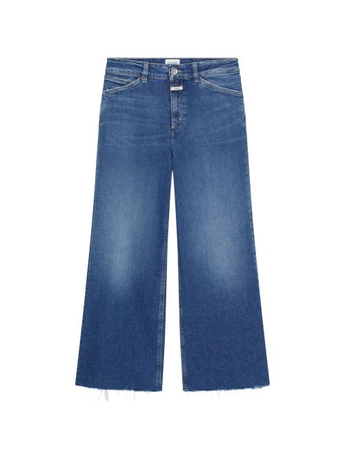 Cropped denim jeans