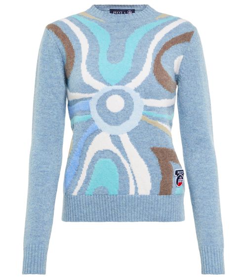X Fusalp intarsia wool sweater