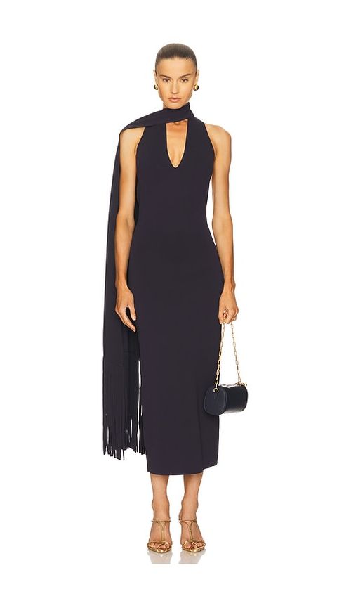Cult Gaia Caia Knit Dress in Navy