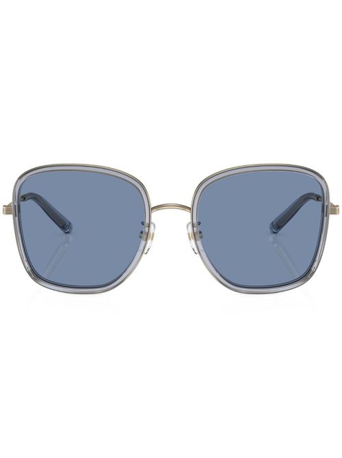Oversize-frame sunglasses - 335872 Crystal Blue