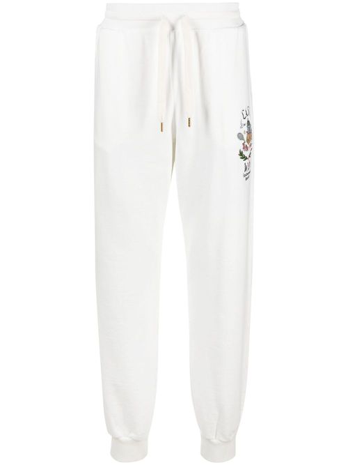 Casa Way organic cotton track pants - White