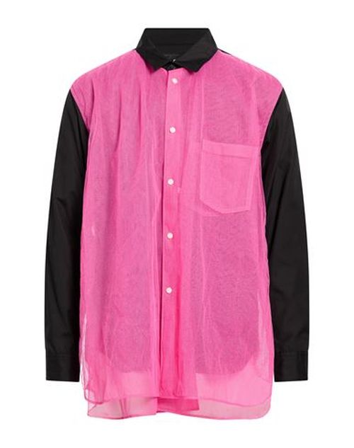 Comme Des Garçons Man Shirt Fuchsia Size M Cotton, Nylon