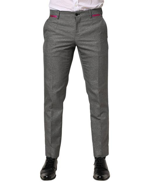Viscose Blend Trousers — Gray