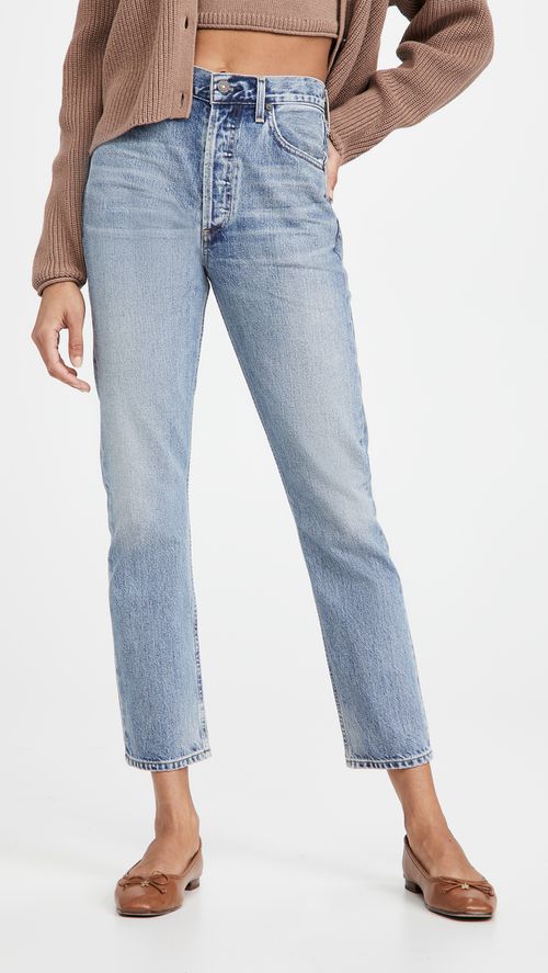 Charlotte High Rise Straight Jeans