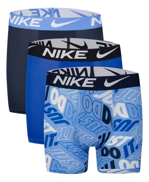 Big Boys Essential Dri-fit Boxer Briefs, Pack of 3 - White, University Blue